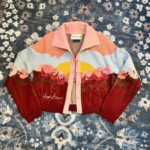 House of Sunny Garden of Eden Tripper Intarsia Cardigan